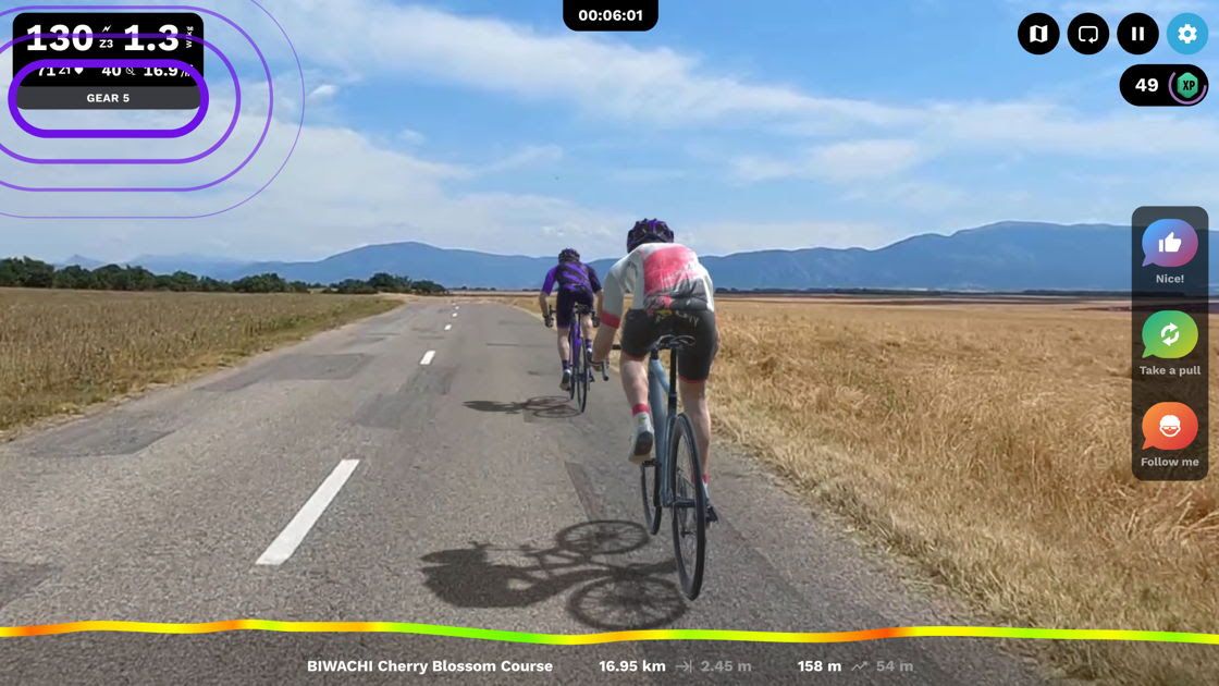 Rouvy voegt virtueel schakelen toe aan indoor training app