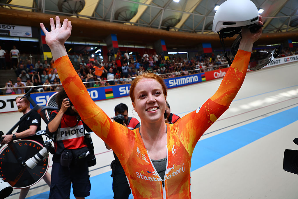 Derde goud voor Hetty van de Wouw bij WK Baanwielrennen!