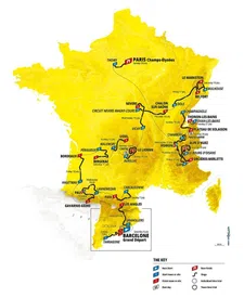 Thumbnail for article: Alle etappes van de Tour de France 2026